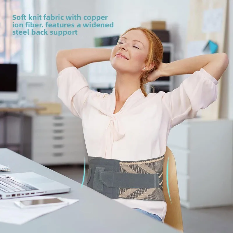 

Дышащий вязаный пояс для летнего фитнеса с удобной поддержкой и защитой нижней части спины для приседаний и тренировок