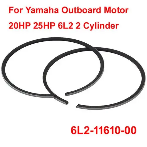 

6L2-11610-00 Piston Ring Set STD for Yamaha Outboard Motor 25HP 25C 2 Cylinder