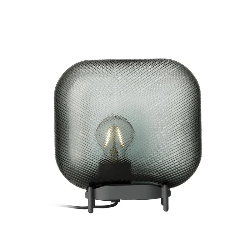 

Glass exhibition hall table lamp living room bedroom bedside lamp modern simple light luxury decorative table lamp