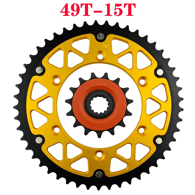 Motorcycle 45T~52T 15T Front & Rear Sprocket For KAWASAKI KLX400SR A1 2003 KLX400R B1 B2 2003 2004 KLX400 SR KLX 400 KLX400A1