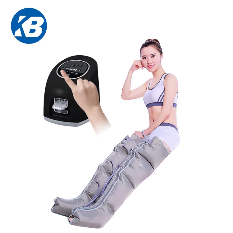 Portable Rechargeable Battery Paralysis Equipment Sports  Recovery Air Compression Leg Massager with 4 Chamber