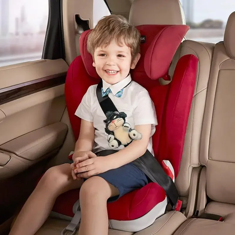 Car Seat Belt Cover Cute Plush Cartoon Cat Auto Shoulder Cushion soft  Multi Purpose Neck Support Shoulder Pads For Kids Adults