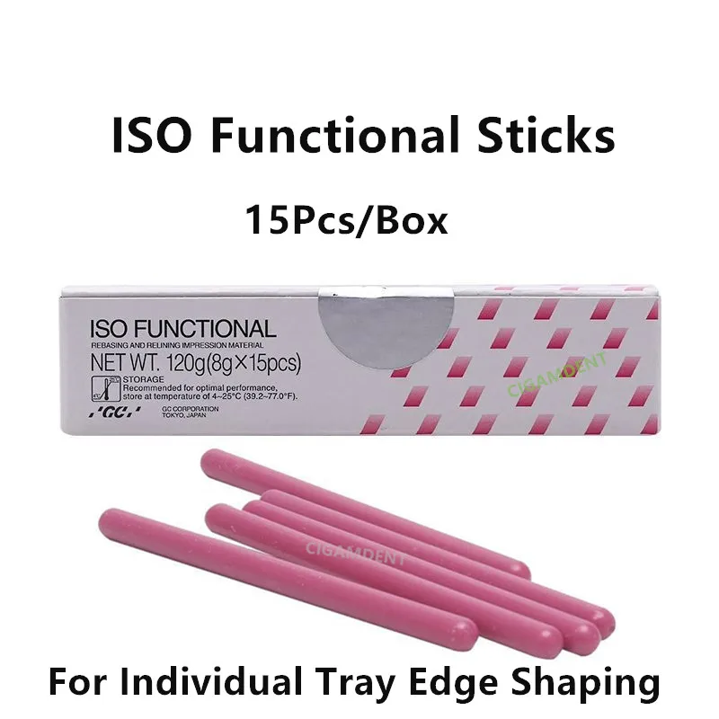 GC Dental ISO FUNCTIONAL Compound Sticks Rebasing Relining Impression Material Denture Teeth Individual Tray Edge Shaping Wax