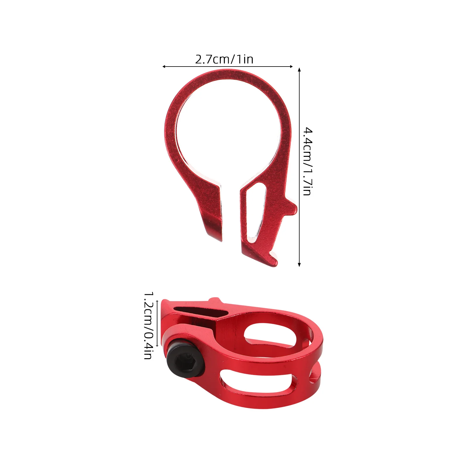 Alloy Shifter Clamp 22.2mm Handlebar Control Mount Bike Shifter Installation Clamp Gear Cable Repair Clip Wire Fixing Clip