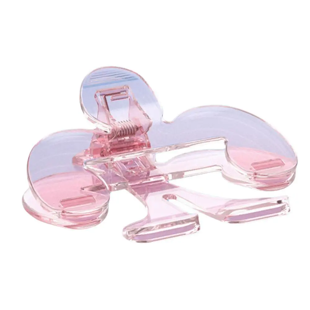 1PC Transparent plastic book clip simple reading aid fixed book holder Bookmarks creative design practical note holder