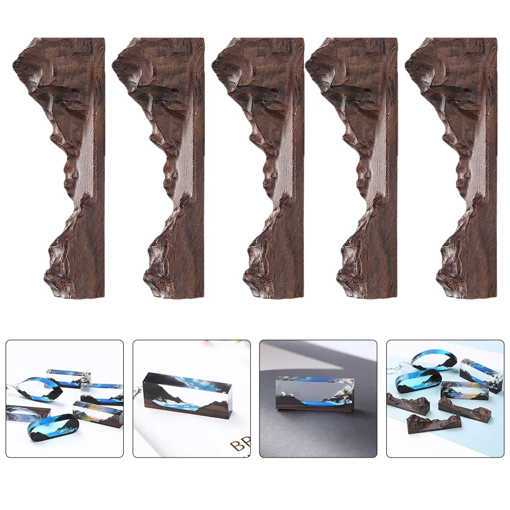 

5Pcs High-Quality Wooden Resin Accessories DIY Craft Material Kit For Epoxy Art