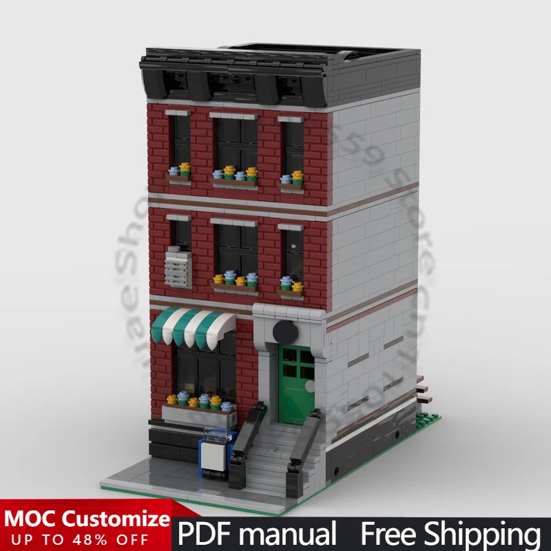 1234 PCS Building Brick Building Set MOC Customize Modular Building Block Brick Creative Design Model DIY Boy Festival Toy Gift
