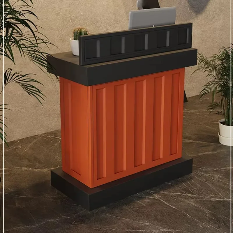 Luxury Reception Desk Glamour Minimalist Bar Counter Modern Unique Premium Professional Simple Mostrador Commercial Furniture
