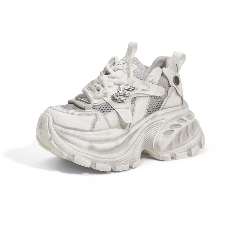 

Новые модные женские кроссовки на высокой платформе 10 см, весенне-осенние, разноцветные, на толстой подошве, повседневные, в стиле Dad Shoes, для прогулок