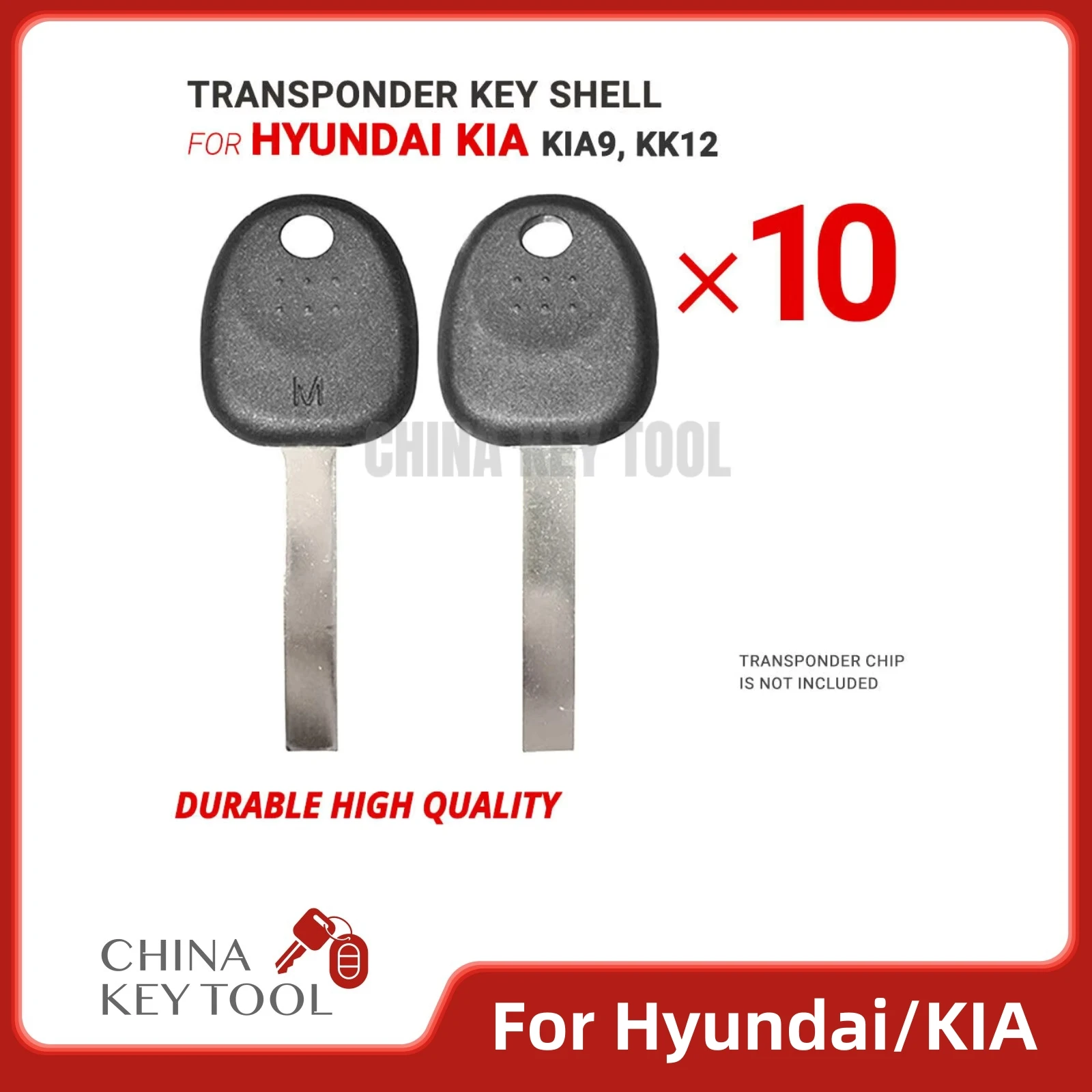 

10X Transponder Key Shell Case With Blade For Hyundai For Kia KIA9 KK12