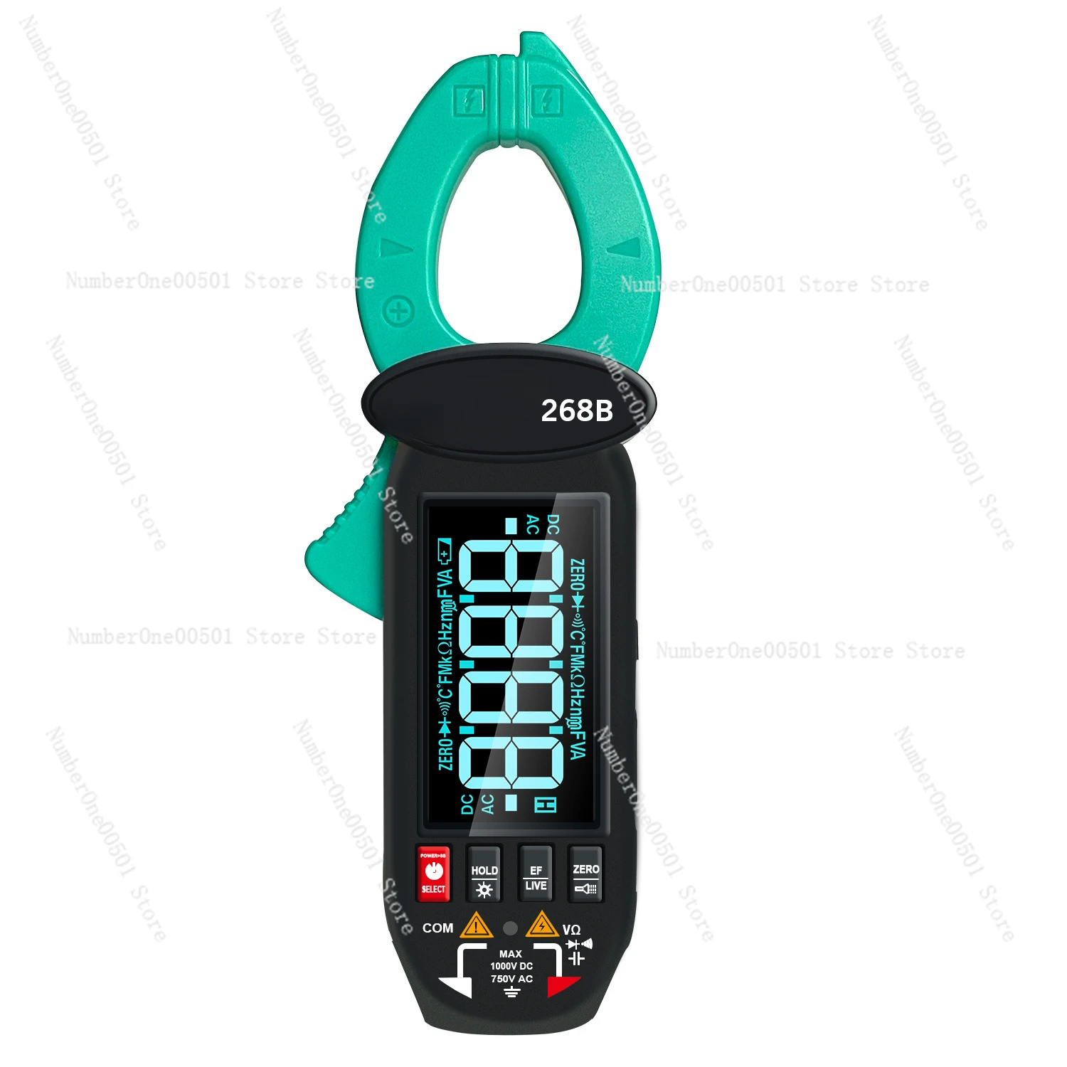 268B AC and DC Leakage Clamp Meter 600mA-60A Leakage Current Clamp Meter