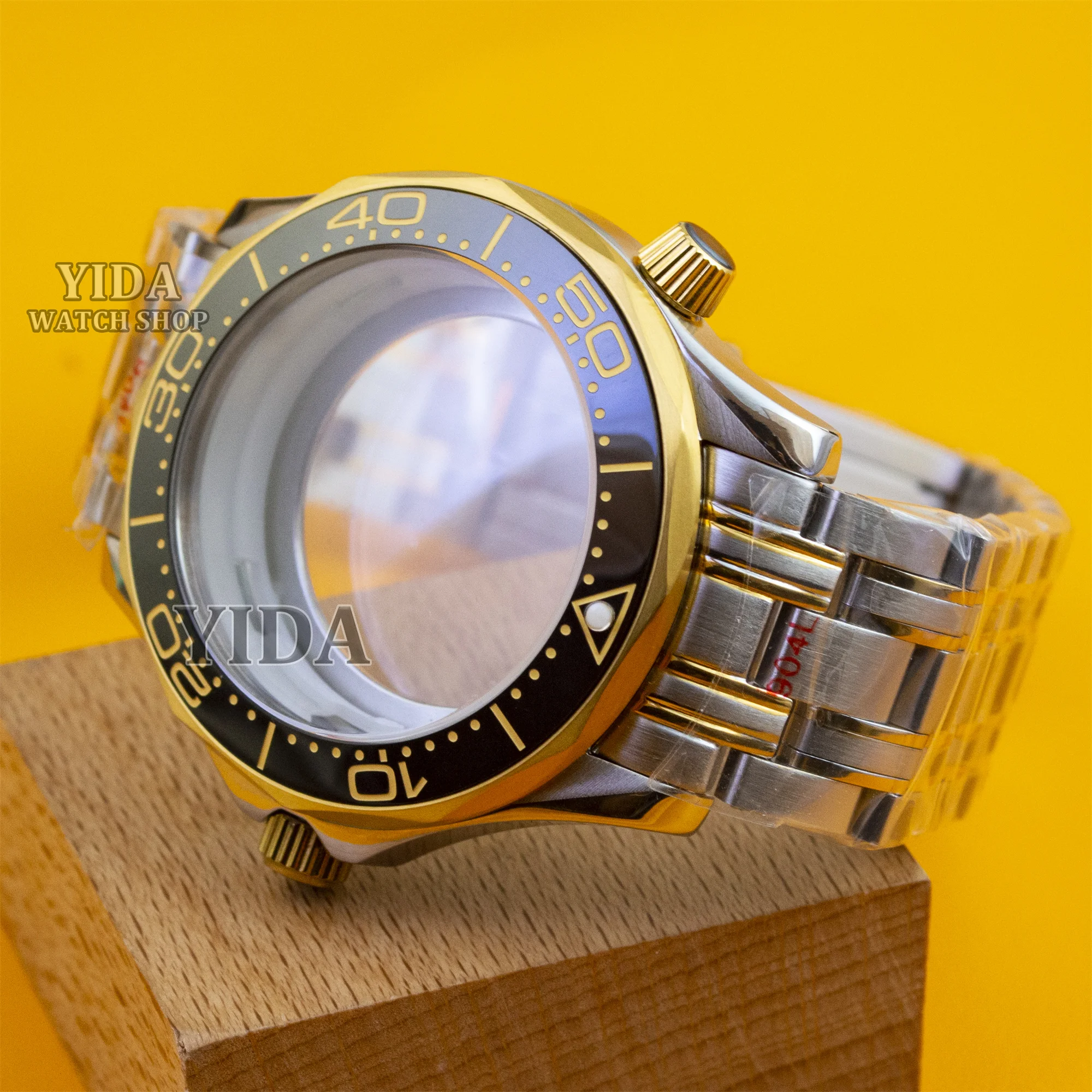 

Корпус для часов Seamaster 300, ремешок 41 мм, корпус NH35, ремешок из нержавеющей стали, 10 АТМ, водонепроницаемый, подходит для NH36, механизм MOD, замена часов