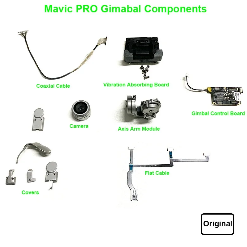 

Mavic Pro Gimbal Motors Axis Arm PTZ Cable Coaxial Line Gimbal Control Board and Camera Repair Parts