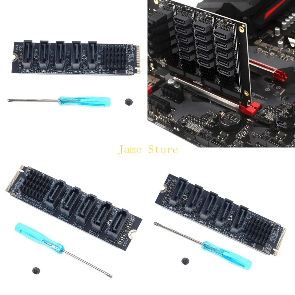 

LX0B Highly Speed M.2 to 5Port Interfaces Expansion Board for PC Enthusiasts