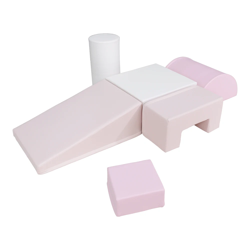 Indoor Eco-Friendly Pu Fabric Leather EPE Soft Play Center Building Blocks Set Gymnastic Foam Set