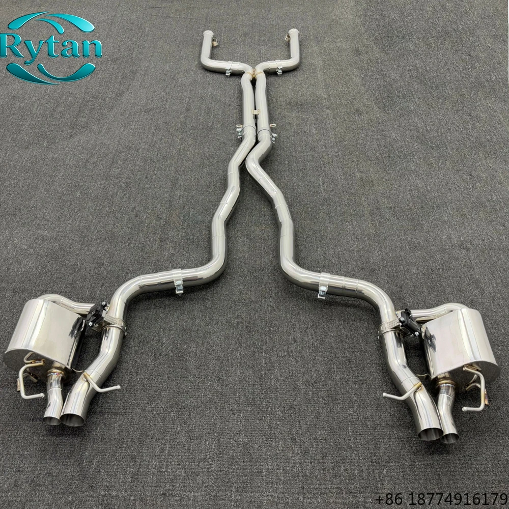 

Exhaust Pipe Valved Stainless Steel Valvetronic Exhaust System Catback for 2015-2017 W205 C63 4.0T