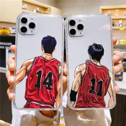 Slam Dunk Cute For iPhone 15 14 13 12 11 Pro Max XS Max X XR 7 8 Plus 6S 5S Shockproof Transparent Phone Case