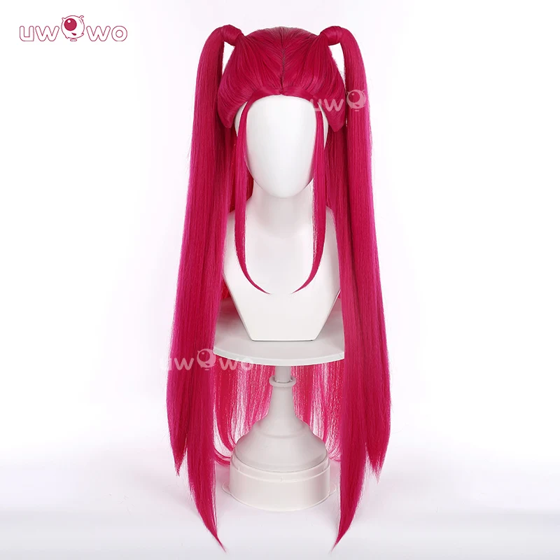 

UWOWO Mira Wig Anime Kpop Huntrix Mira Cosplay Wig Long Hair Red Hair Halloween Wig