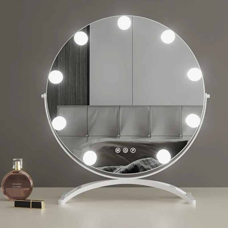 

Vanity Dressing Mirror Decorative Wall Mirrors Round Handle Decoration Luxury House Decor Size Room Boho Ozdoby Do Domu