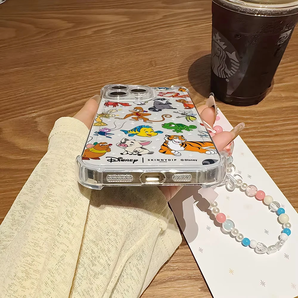 Cartoon Winnie The Pooh Phone Case For Samsung Galaxy S26 S25 S24 S23 S22 S21 S20 Edge FE Ultra Plus 4G 5G Anti Fall Clear TPU view 5
