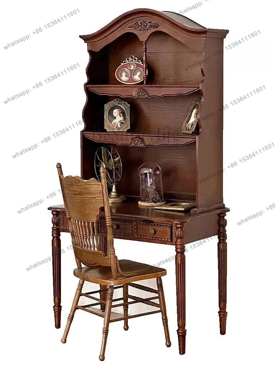 

Display side cabinet, living room wall locker, antique solid wood retro and old integrated cabinet