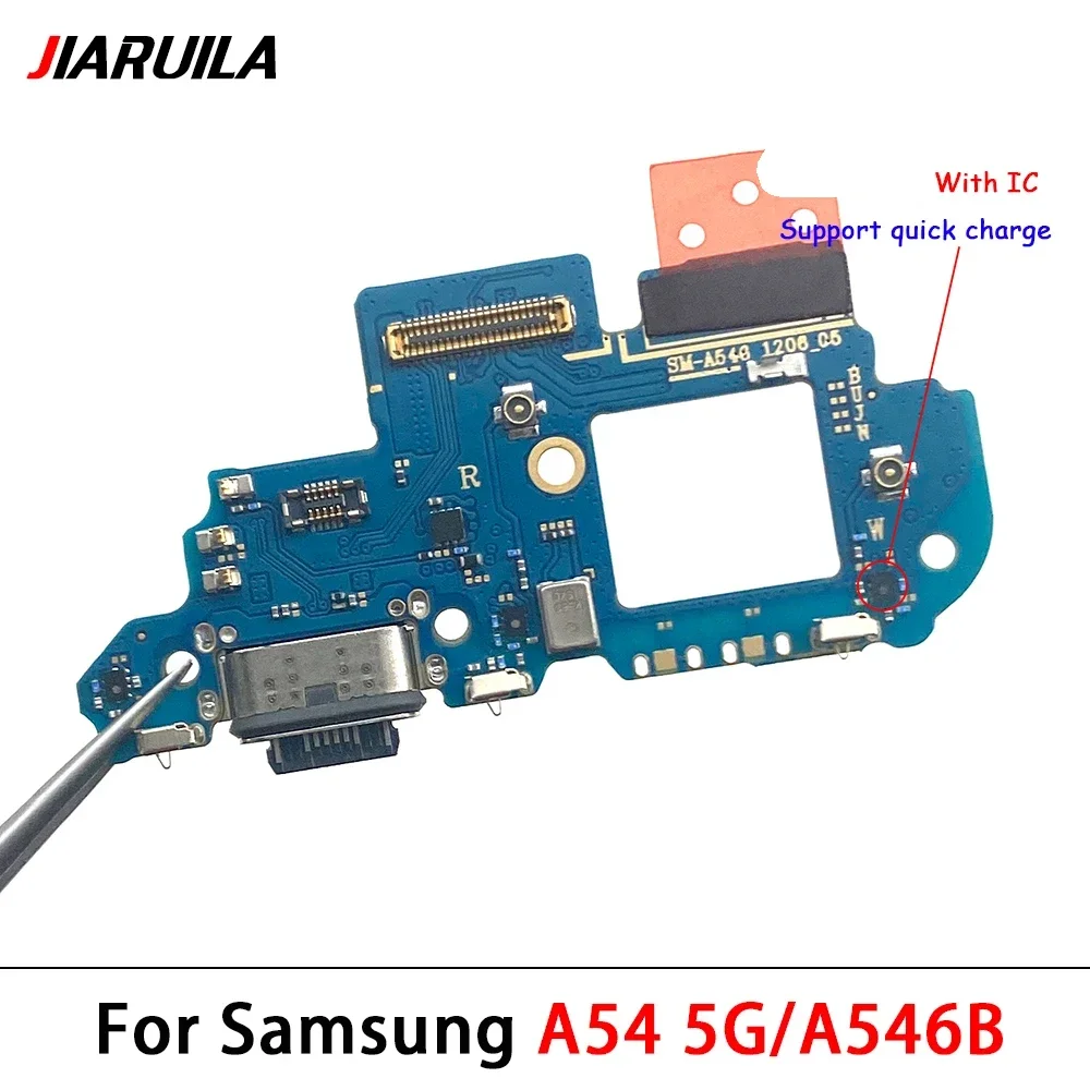 Porta de carregamento USB Dock Connector, Microfone Board Flex Cable, Samsung A34, A54, A33, 5G, A24, A23, 4G, A15, A25, A35, A55, 5G