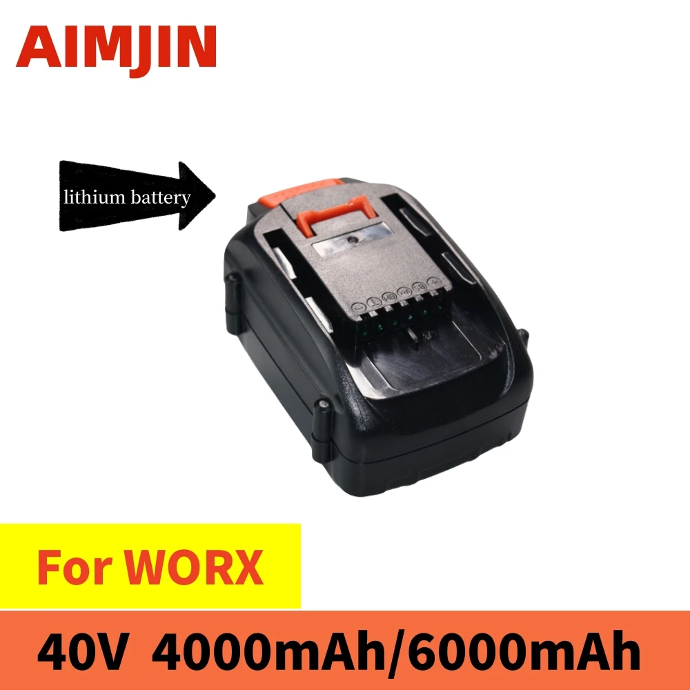 

For WORX 100% New Original 40V 4.0AH/6.0AH Replaceable Lithium-Ion Battery WA3580