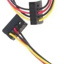 4 Pin to SATA Power Adapter Cable 2/3 Port Overvoltage Protection for 6000 8000 ATX Desktop Computer SSD Installation