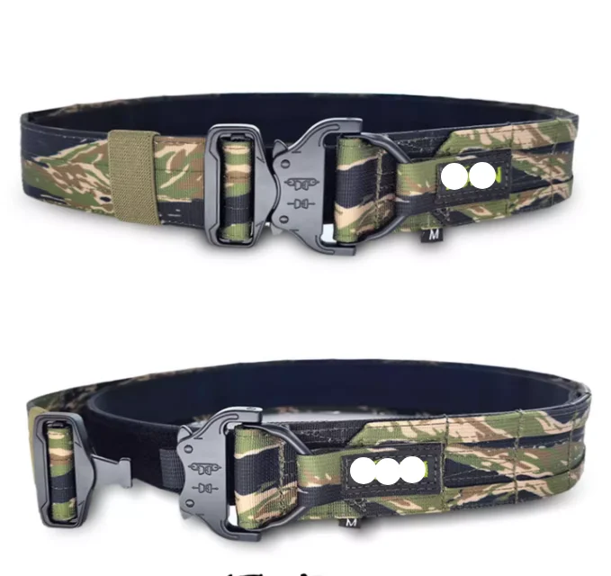 Pas taktyczny US Tiger Tabby Camouflage Męski Outdoor Zielony Pustynny