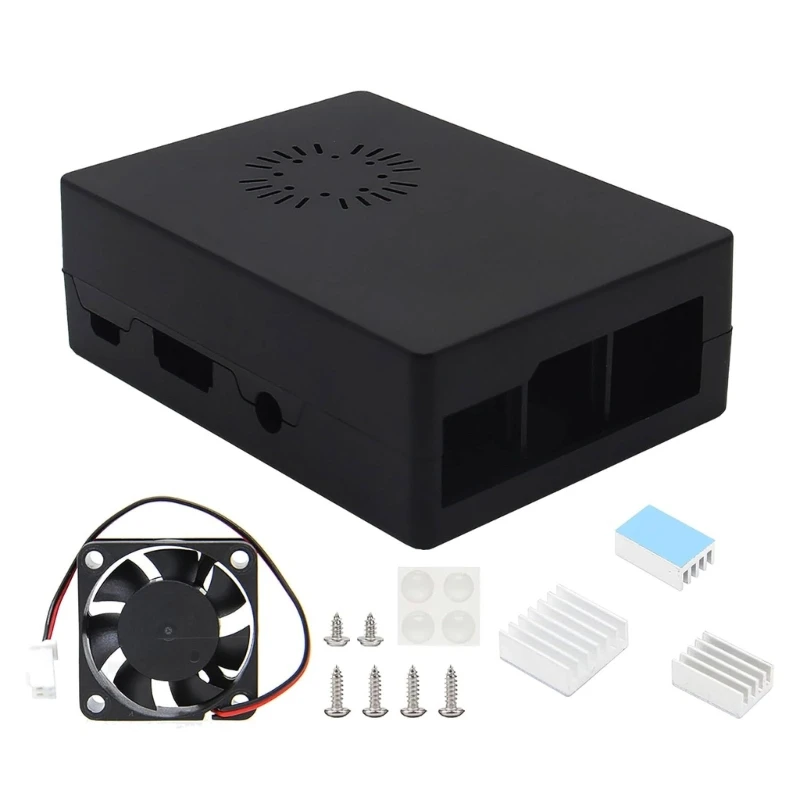 ABS Cooling Fan Case Enclosure forRaspberryPi 3B 3B+ Mainboard Protector