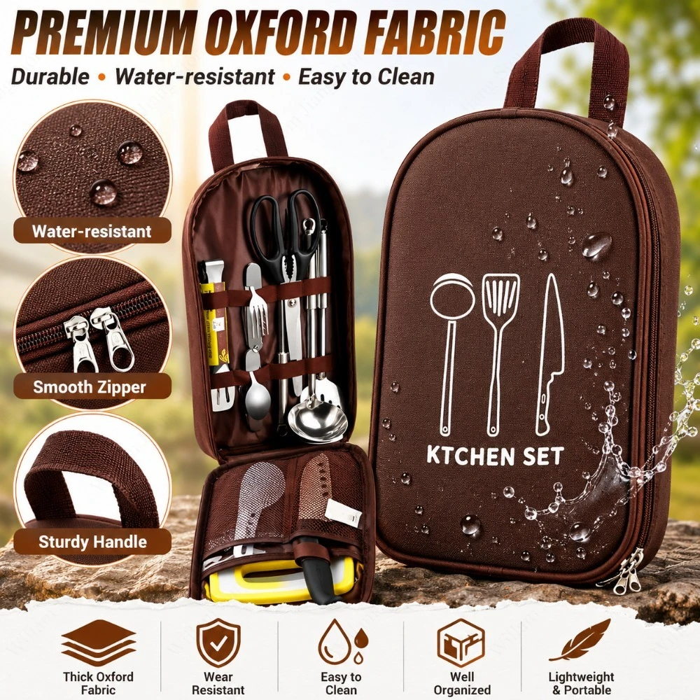 Piknik Saklama Çantası Taşınab - Camping Cooking Utensil Organizer incelemesi ve fiyatı