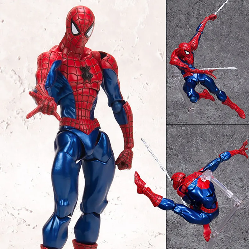 Ct Toys Spiderman Mafex 143 Ben Reilly Comic Ver The Amazing Spider-Man 001 Anime Action Figure Figurine Toys Kids Gift
