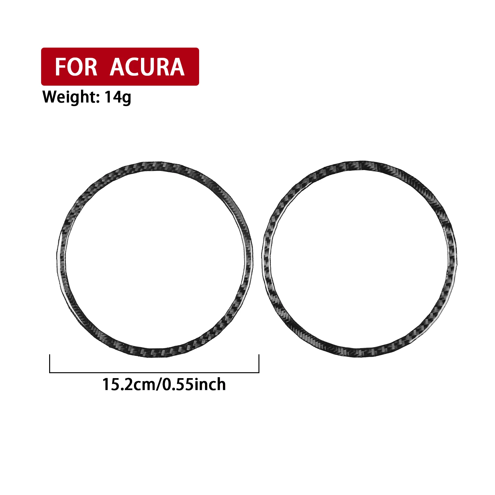For Acura RSX 2002-2006 Carbon Fiber Front Front door speaker audio Panel frame Car Accessories Interior Decorative Stickers