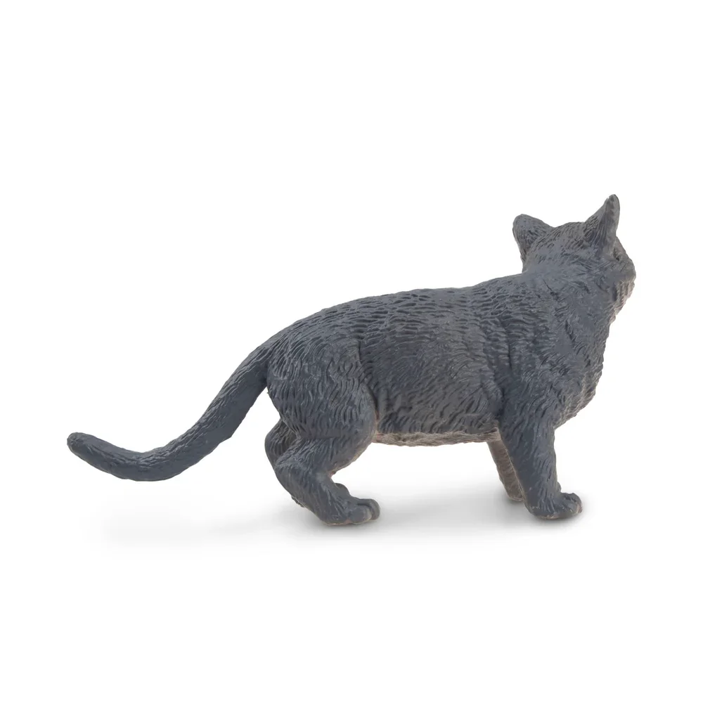 Toymany Simulation Russian Blue Cat Pet Animal Model Toy Mini Figures Action Figurines Kid Educational Gift & Cake Deco