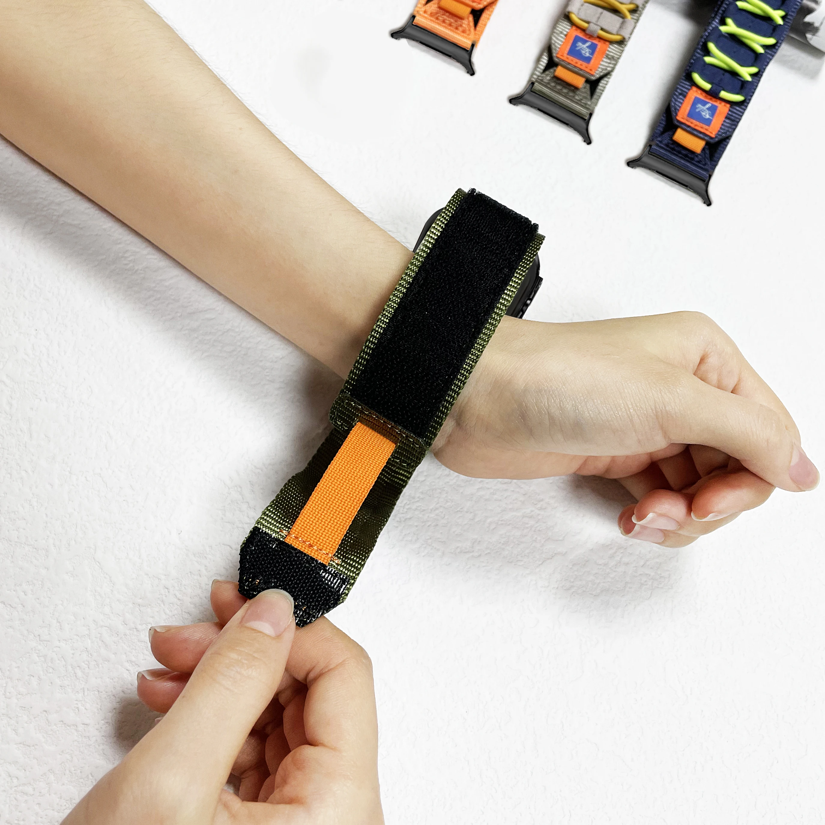 Correa de nailon de 5 bucles para Google Pixel Watch, correa deportiva para Pixel Watch 1/2/3 4 41mm 45mm, pulsera empotrada, accesorios de correa de reloj