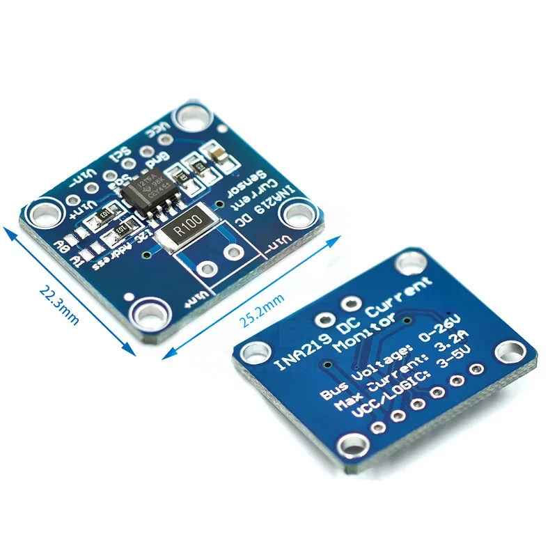 1/2~50/100 CJMCU-219 INA219 I2C Interface Zero Drift Bidirectional Current Power Monitoring Sensor Module For Server Laptop