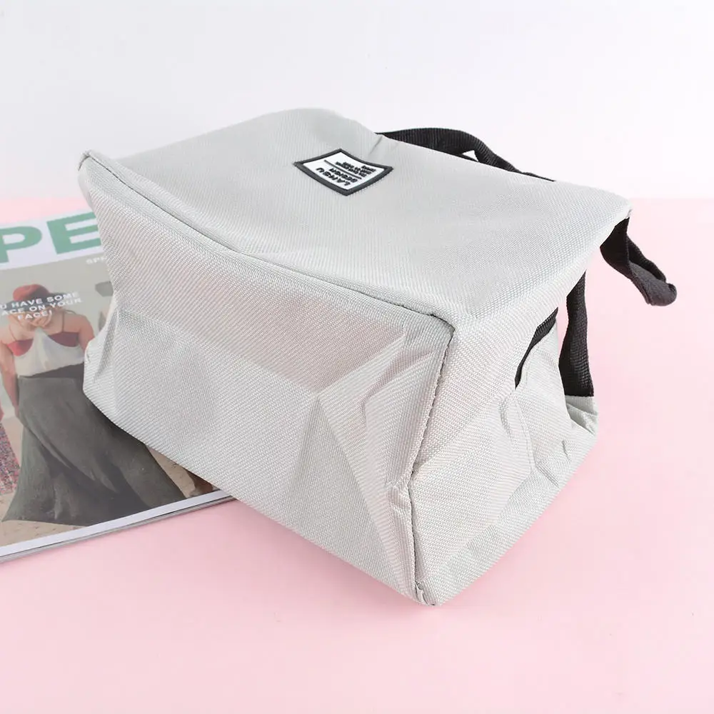 Lunch Bag Zipper Lunch Box Thermal Insulated Oxford Pouch Kids School Bento Portable Dinner Container Picnic Food Storage Bags