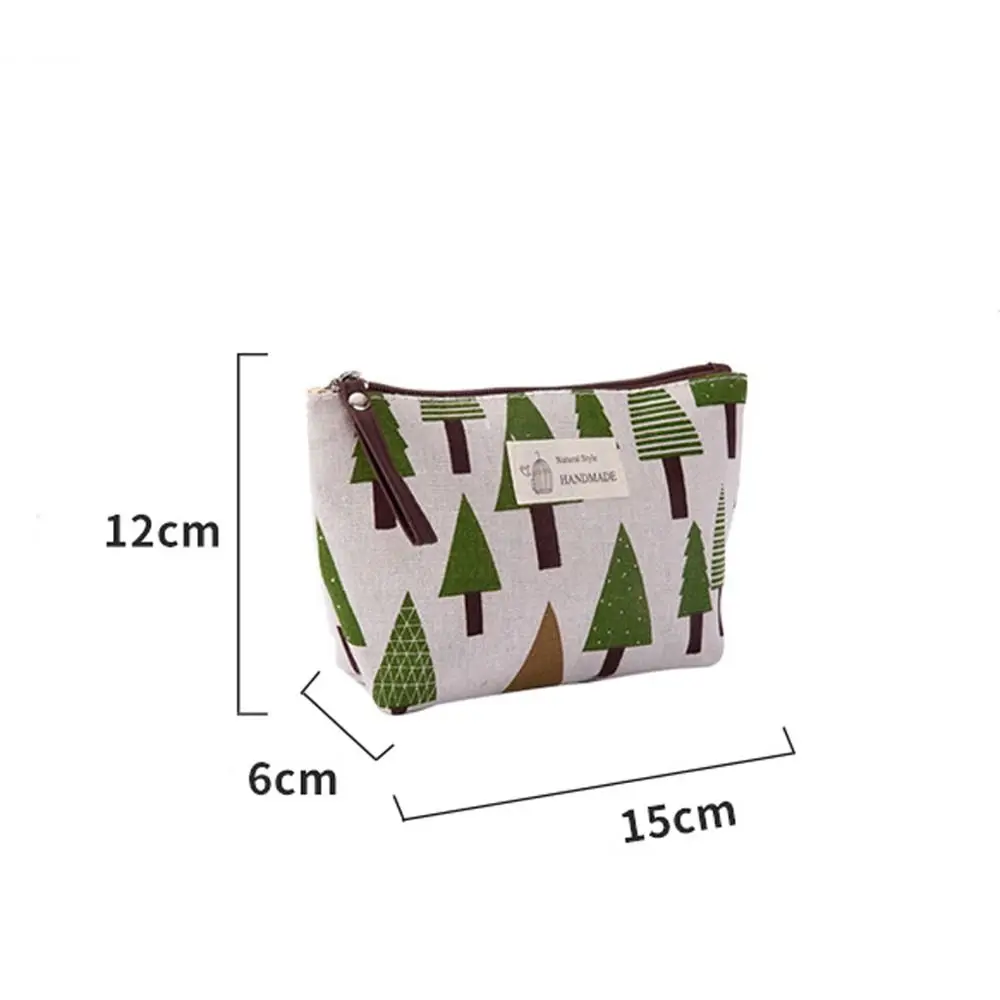 กระเป๋าใส่บัตรมัลติฟังก์ชั่นที่ทนทานแบบพกพาลายซิปกระเป๋าแต่งหน้าผ้าใบกระเป๋าใส่กุญแจ