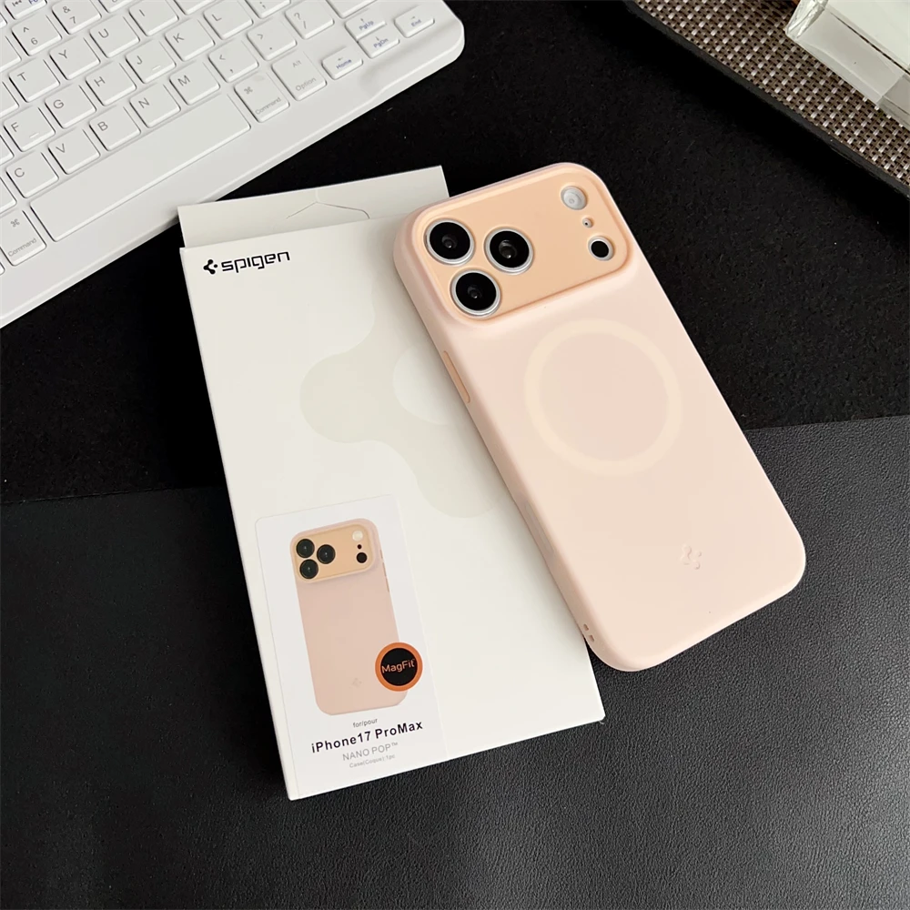 Spigen Fit MagFit Hide Magnetische Flüssigsilikonhülle für iPhone 17 Pro Max Air für MagSafe Kabelloses Laden Stoßfeste Abdeckung – Detail 6