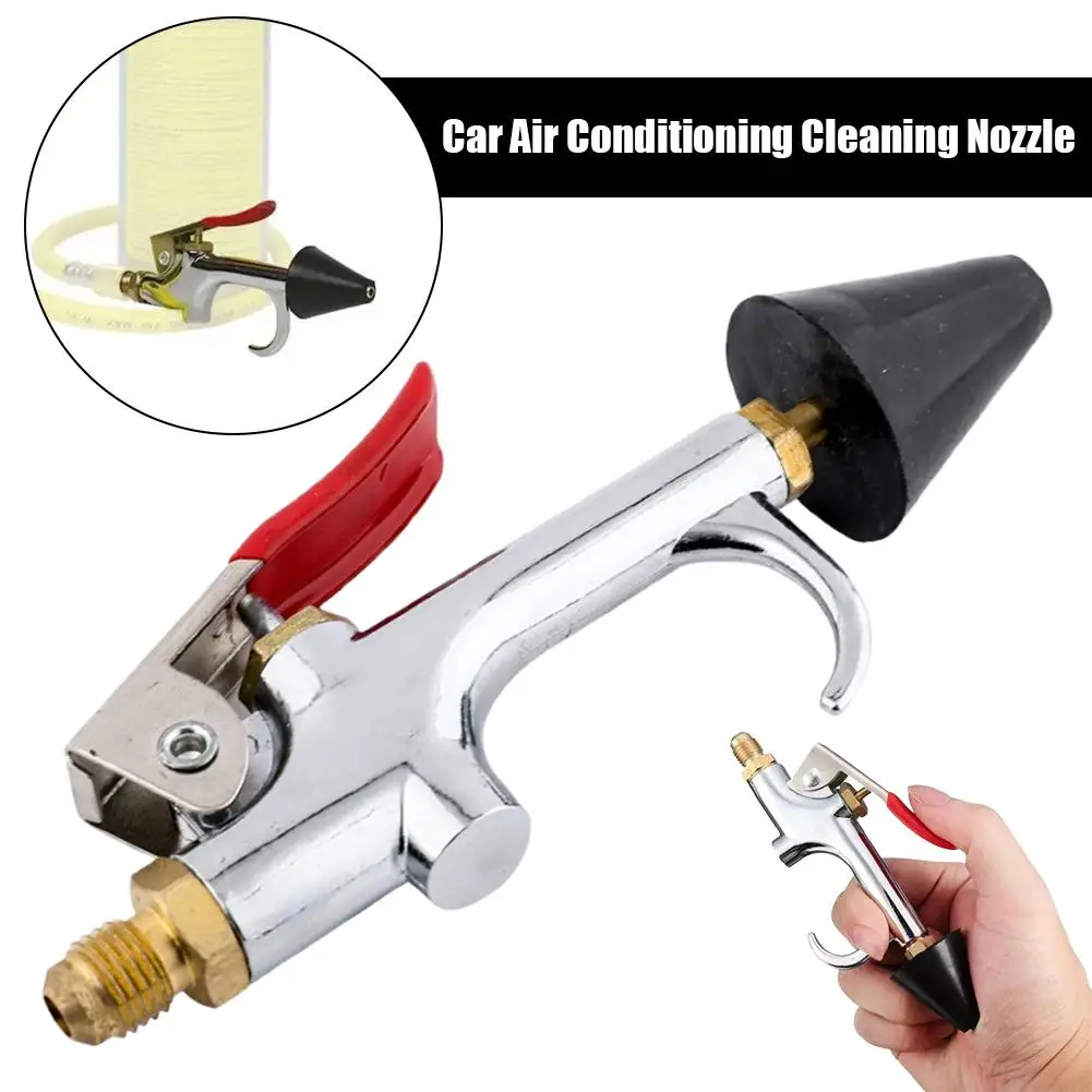 Car AC Cleaning Spray Gun,No Disassembly Air Conditioner Cleaner Tool,Three Way Catalytic Cleaning Nozzle Pendant Spray for Auto
