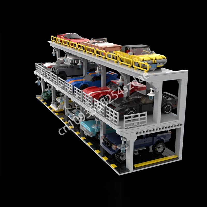 1176PCS MOC Creative Street View Modular Speed Champion Garage Model Architecture Building Block Kids Assembly Bricks Toys Gifts
