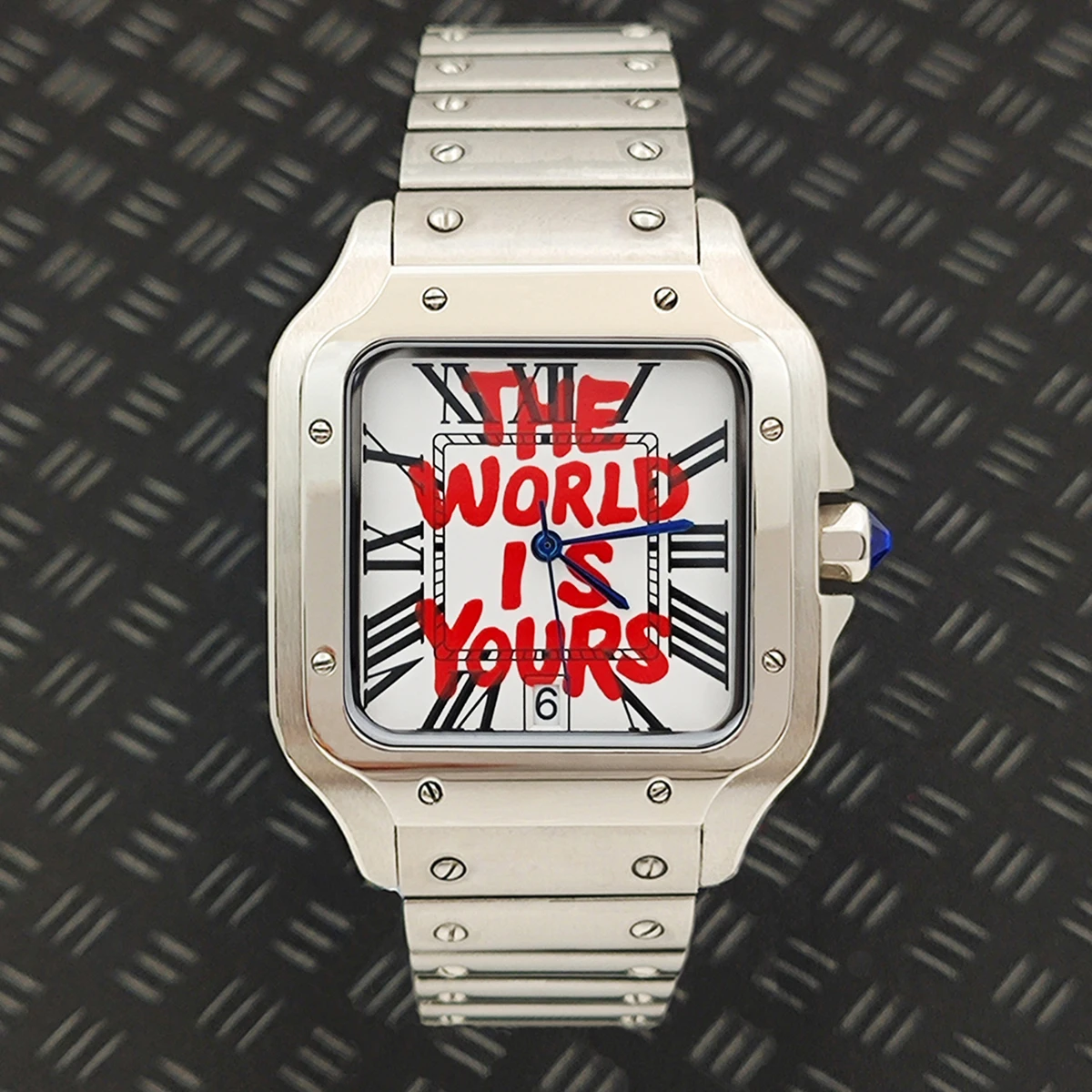 38MM Santos watch NH35 Watch Men's Watch Square Watch Men's Stainless Steel Watch NH35 Movement