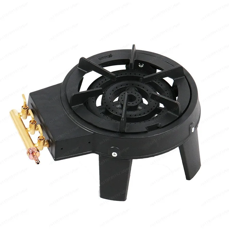 Windproof High Output Portable Gas Stove, Single Burner Propane Camping Cooktop for Outdoor Hiking Picnic