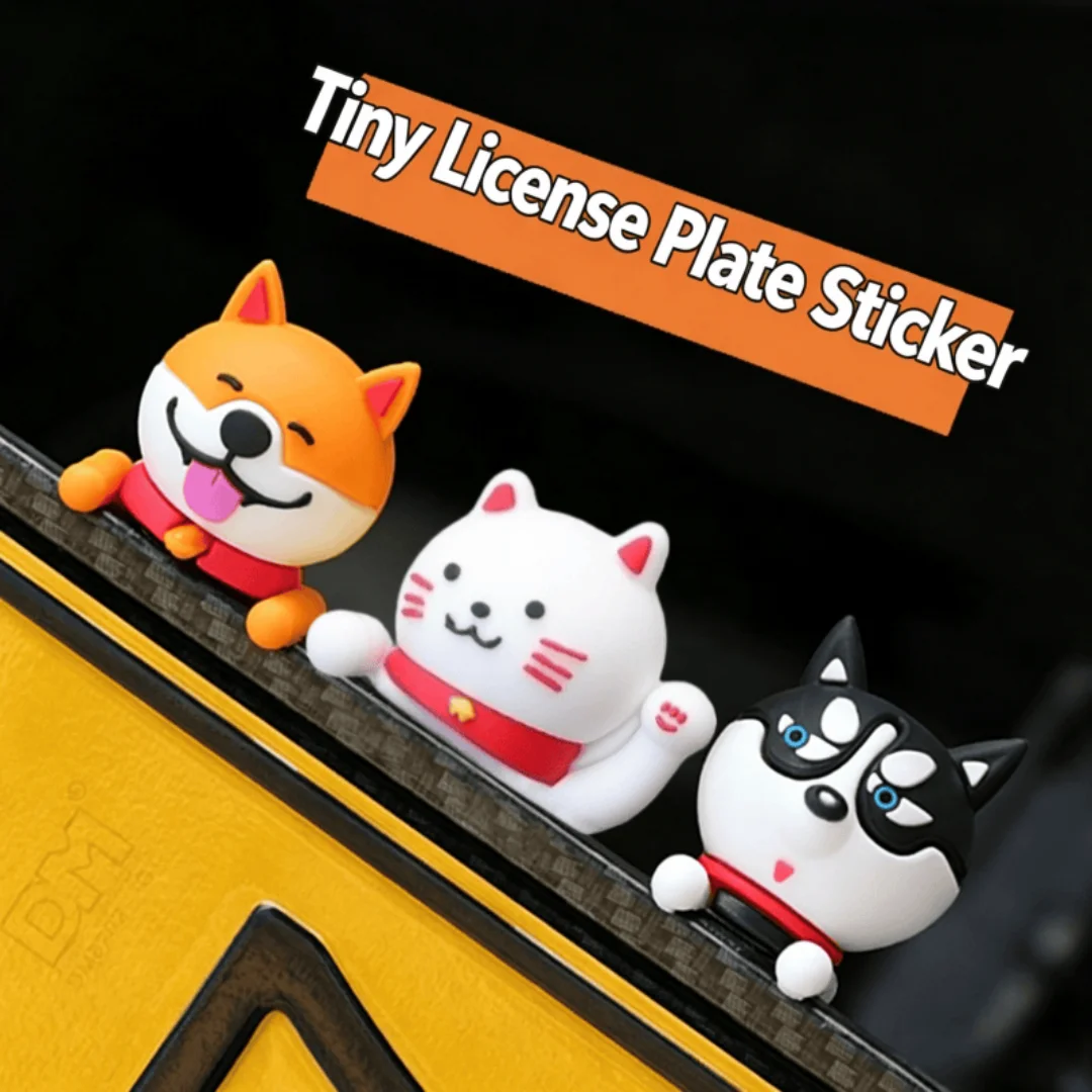 3D Motorcycle Decorat Dolls Car Dashboard Decorative Stickers License Plate Ornaments Battery Car Stickers Modified Bike Accesso