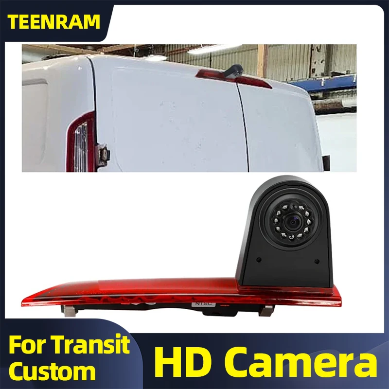 For Ford Transit Custom 12-15 Car Brake Light Rearview Camera HD Night Vision Reverse Camera with Reference Line on/Off Function