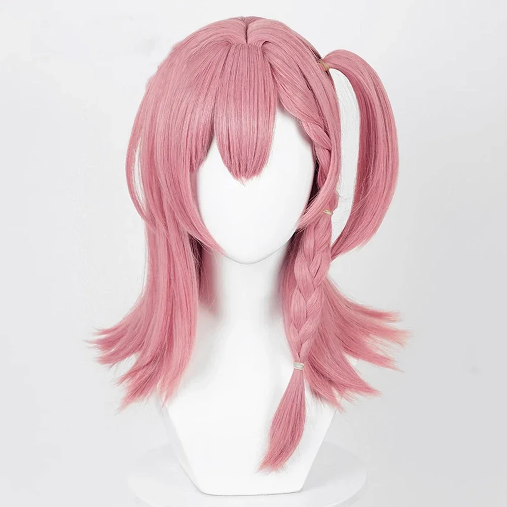 RANYU Honkai Star Rail Asta Wigs Synthetic Long Straight Pink Game Cosplay Hair Heat Resistant Wig For Party