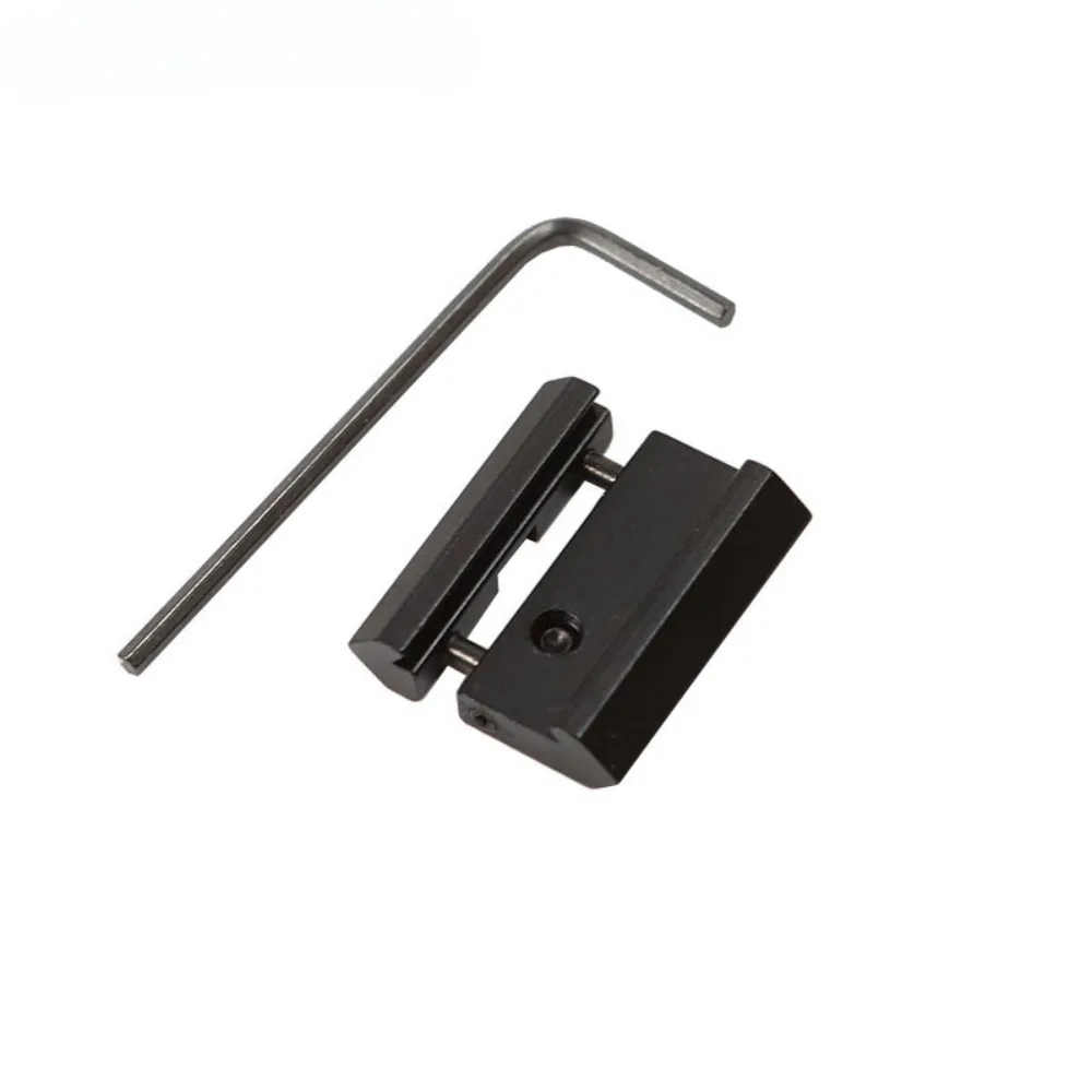 Adaptador de alcance táctico, cola de milano de 11mm a 20mm, Base de montaje en riel Weaver Picatinny, adaptador de montaje de alcance de riel a presión