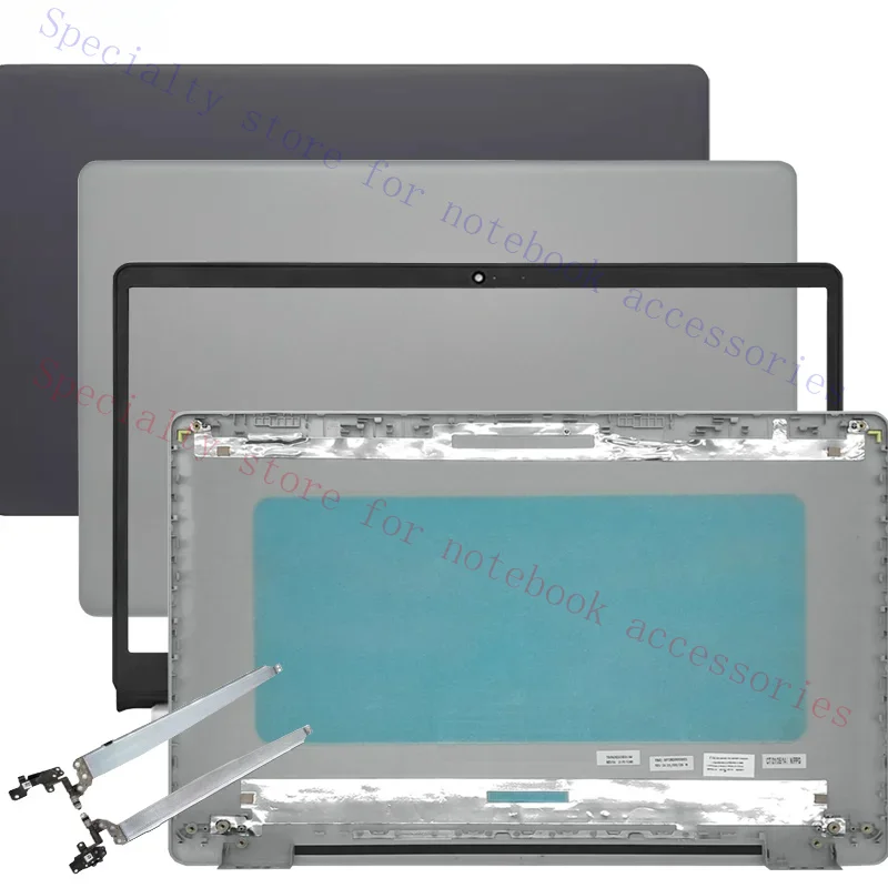 New For Inspiron 3500 3501 3502 3505 Vostro 3500 3501 3502 3505 LCD Back Cover Front Bezel Hinges Black Silver Rear Lid Top Case