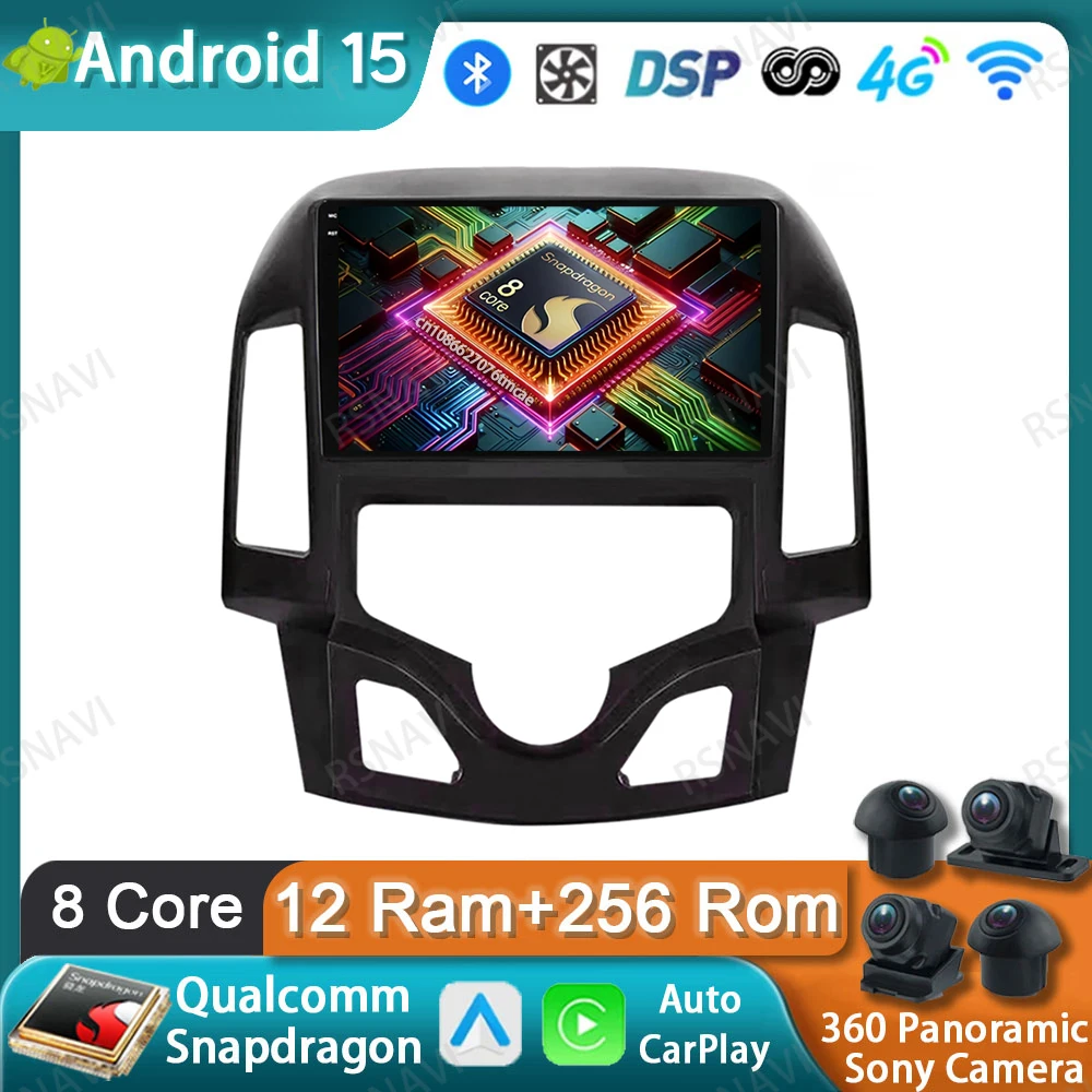 

Car Radio Android 15 For Hyundai I30 2006 2007 2008 2009 2010 2011 Wireless Carplay Auto Stereo Qualcomm Viedo Player Navigation