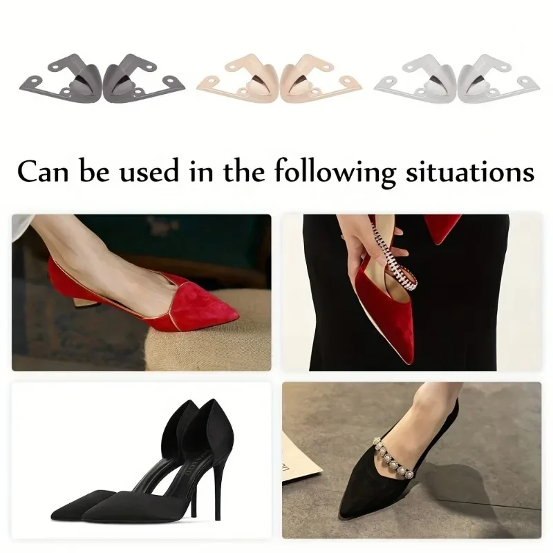 Picture 4: 1Pair Metal Anti-Kick Toe Caps Durable Iron Heel Protector Secure Fit Decor Shoe Accessories for High Heels